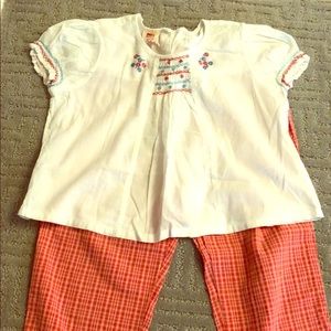 April Cornell top/ pant set girls 5/6